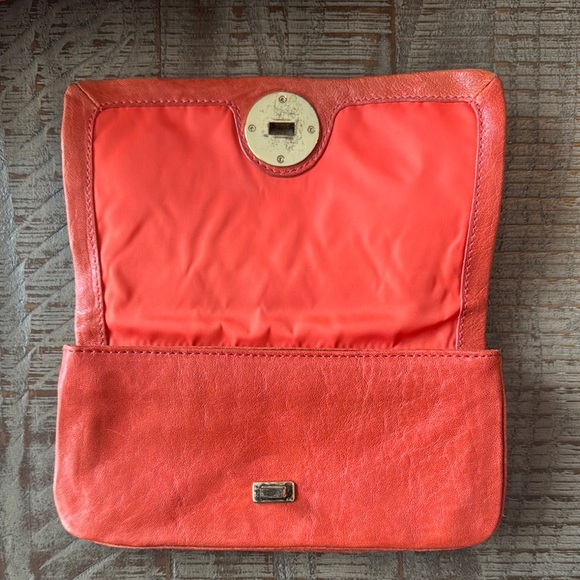 Tory Burch Orange Leather Handbag and Wallet Set - Picture 3 of 12